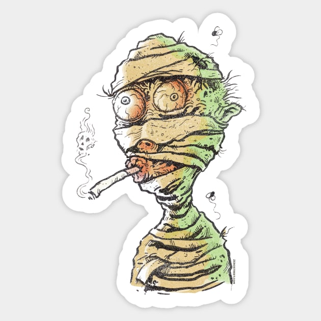 Moldboro Mummy Sticker by zerostreet